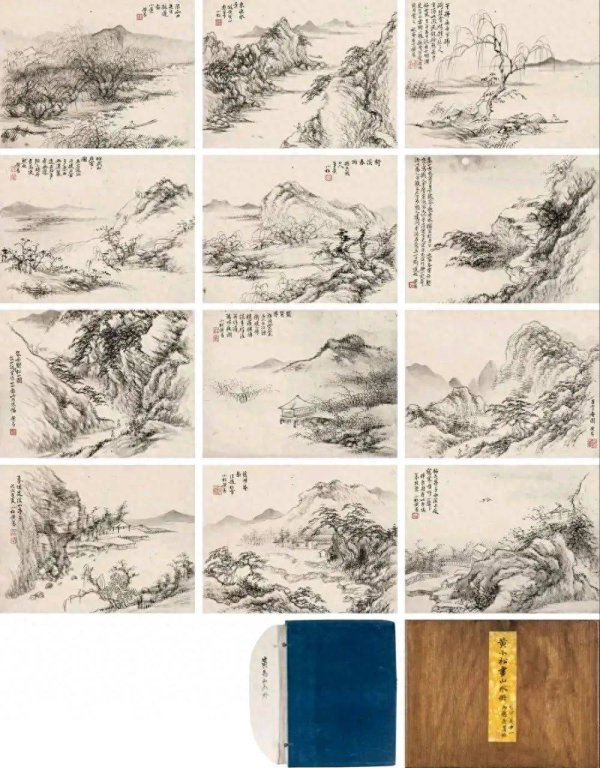 恒正网配资 黄易《摹古山水册》：金石气与文人心的时空对话